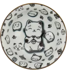 Tokyo Design Studio - Kawaii Bowl Lucky Cat Black 300ml