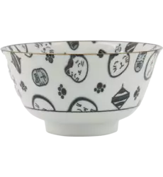 Tokyo Design Studio - Kawaii Bowl Lucky Cat Black 300ml