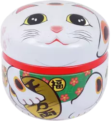 Tokyo Design Studio - Tea Container SS Lucky Cat White 100g