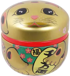 Tokyo Design Studio - Tea Container SS Lucky Cat Gold 100g
