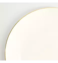 Tokyo Design Studio - Nippon White Gold Rim Coupe Plate 30.5x3.4cm Lines 2pcs