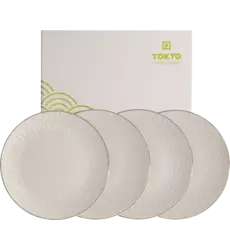 Tokyo Design Studio - Plate Giftset Nippon White Gold Rim 19cm