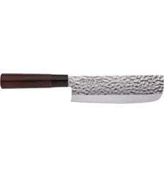 Tokyo Design Studio - Knife SS Nakiri Hammered Style Brown 16.5cm