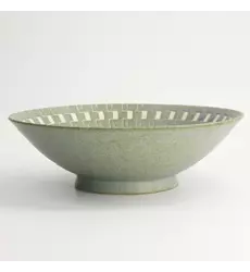 Tokyo Design Studio - Mixed Bowls Ramen 25.4x7.8cm. Green Maze 1600ml 3pcs