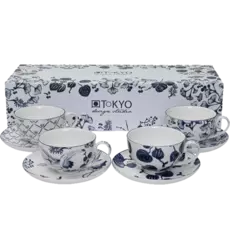 Tokyo Design Studio - Cup with Saucer Giftset Flora Japonica 380ml