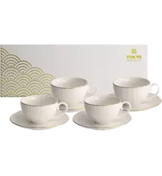 Tokyo Design Studio - Cup and Saucer Giftset Nippon White Gold 100ml