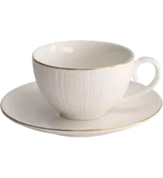 Tokyo Design Studio - Cup and Saucer Giftset Nippon White Gold 100ml