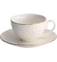 Tokyo Design Studio - Cup and Saucer Giftset Nippon White Gold 100ml