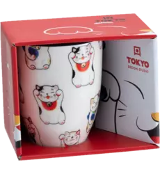 Tokyo Design Studio - Kawaii Mug Giftbox Lucky Cat White 380ml
