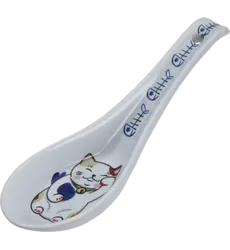 Tokyo Design Studio - Kawaii Spoon Lucky Cat Blue Fish
