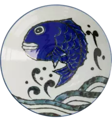 Tokyo Design Studio - Deep Plate Seafood Snapper Blue 900ml