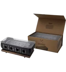 Konro - Grill Rect Wooden Base L 18x13cm