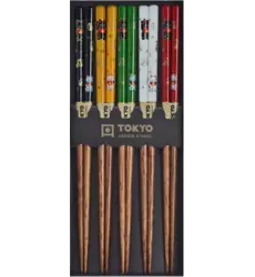 Tokyo Design Studio - Chopsticks Lucky Cat 5 pair