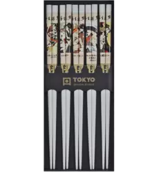 Tokyo Design Studio - Chopsticks Erotic Shunga White 5 pair