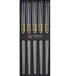 Tokyo Design Studio - Chopsticks SS Silver 5 pair