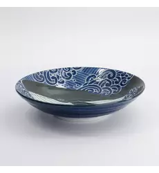 Tokyo Design Studio - Kawaii Mori Plate Whale 21.7x5.3cm 800ml 5pcs