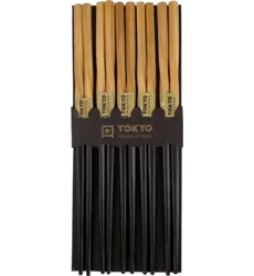 Tokyo Design Studio - Chopsticks Black Twist 5 pair
