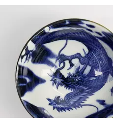 Tokyo Design Studio - Japonism Dragon Tayo Bowl 14.7x6.9cm Blue 500ml 6pcs