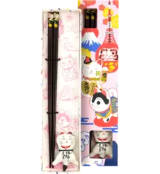 Tokyo Design Studio - Chopsticks Giftset and Rest Lucky Cat A