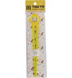 Tokyo Design Studio - Children Chopsticks Monkey Yellow 22cm