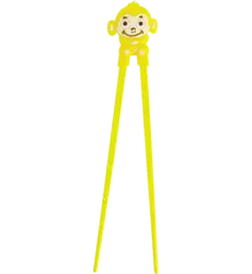 Tokyo Design Studio - Children Chopsticks Monkey Yellow 22cm