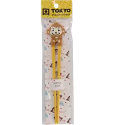 Tokyo Design Studio - Children Chopsticks Monkey Light Brown 22cm
