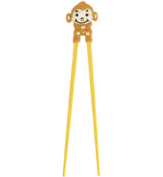 Tokyo Design Studio - Children Chopsticks Monkey Light Brown 22cm