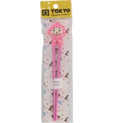Tokyo Design Studio - Children Chopsticks Monkey Pink 22cm
