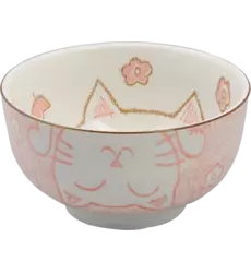 Tokyo Design Studio - Kawaii Bowl Lucky Cat Tayo Light Pink 300ml