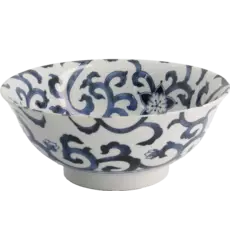 Tokyo Design Studio - Mixed Bowls Ramen Goben-Karakusa Blue 1.3L