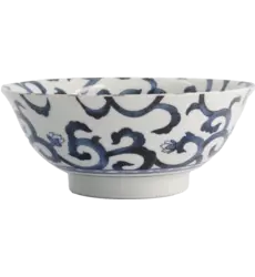Tokyo Design Studio - Mixed Bowls Ramen Goben-Karakusa Blue 1.3L