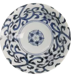 Tokyo Design Studio - Mixed Bowls Ramen Goben-Karakusa Blue 1.3L