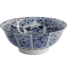 Tokyo Design Studio - Mixed Bowls Ramen Unmo-Botanb Blue 1.3L