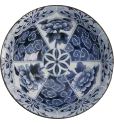 Tokyo Design Studio - Mixed Bowls Ramen Unmo-Botanb Blue 1.3L