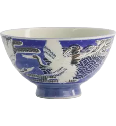 Tokyo Design Studio - Kawaii Bowl Rice Crane Blue 300ml