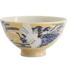 Tokyo Design Studio - Kawaii Bowl Rice Crane Yellow 300ml