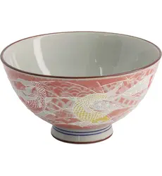 Tokyo Design Studio - Kawaii Rice Bowl Carp Red 11.5x6cm. 300ml