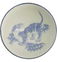 Tokyo Design Studio - Kawaii Bowl Rice Tiger Blue 300ml