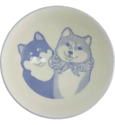 Tokyo Design Studio - Kawaii Bowl Rice Shiba-Dog Blue 350ml