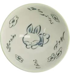 Tokyo Design Studio - Kawaii Bowl Rice Rabbit Green 300ml