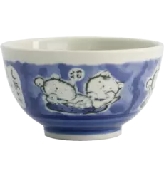 Tokyo Design Studio - Kawaii Bowl Rice Cat Blue 600ml