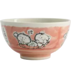 Tokyo Design Studio - Kawaii Bowl Rice Cat Pink 400ml