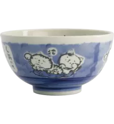 Tokyo Design Studio - Kawaii Bowl Rice Cat Blue 400ml