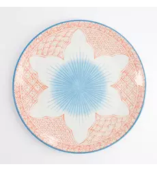Tokyo Design Studio - Lily Flower Plate 26x2cm Red 6pcs