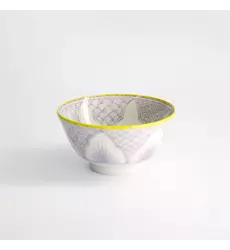 Tokyo Design Studio - Lily Flower Small Tayo Bowl 13.5x6.8cm Purple 300ml 6pcs