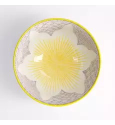 Tokyo Design Studio - Lily Flower Small Tayo Bowl 13.5x6.8cm Purple 300ml 6pcs