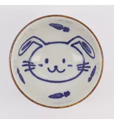 Tokyo Design Studio - Kawaii Rabbit Usagi Bowl 13.7x7.4cm Pink 500ml 6pcs