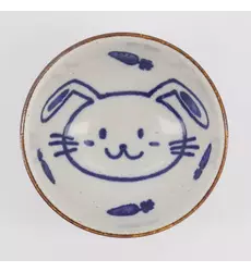 Tokyo Design Studio - Kawaii Rabbit Usagi Bowl 13.7x7.4cm Pink 500ml 6pcs