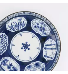 Tokyo Design Studio - Wa Mixed Bowls Pasta Plate Matori Hishimon 20x4.1cm 650ml 4pcs