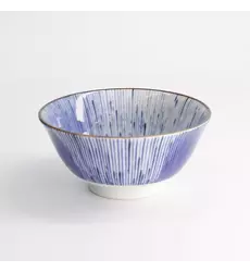 Tokyo Design Studio - Mino Blue Bowls Tayo Bowl 15x7cm. Hanabi 6pcs